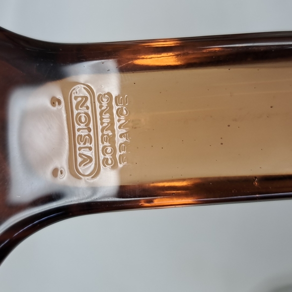 Vintage Visions Corning  7” amber glass-skillet  made in France - Picture 3 of 8